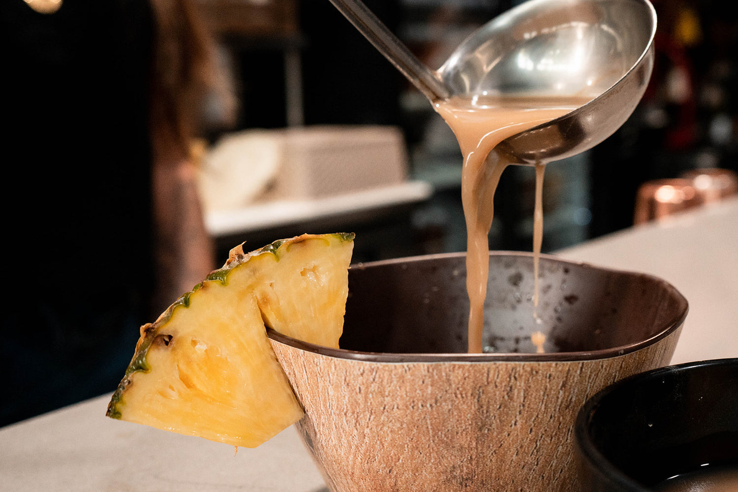 Kava in Biscayne Miami being poured for customers in Miami Kava - Biscayne